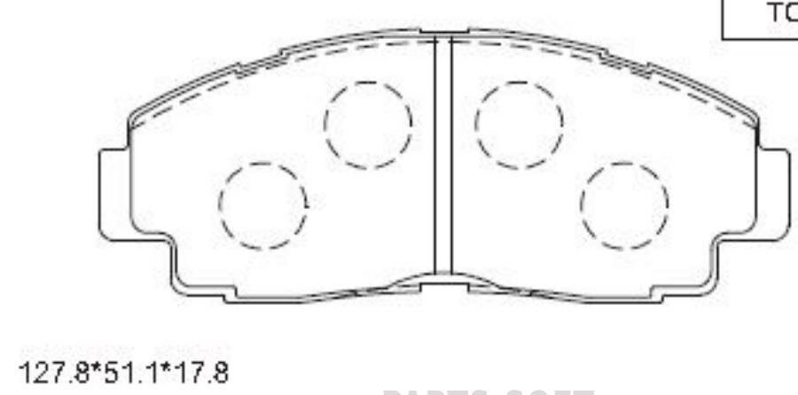 ASIMCO KD2744 KD2744 ASIMCO колодка дисковая 246/D2074/PN1192 0446520290/0449120300/60030 F