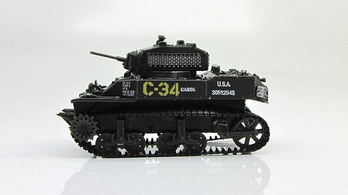 Масштабная модель 1/72, танк М5А1 Stuart — фото 1