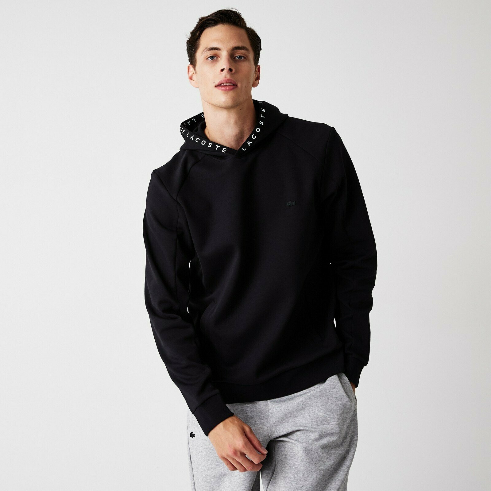 Толстовка LACOSTE Regular fit, размер T3, , черный