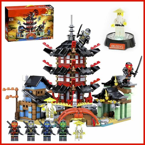 Конструктор Ниндзяго Храм Аэроджитцу, 767 деталей конструктор ninja храм аэроджитцу ниндзяго набор 810 деталей 6 фигурок в подарочном боксе