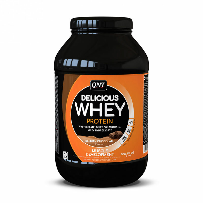 Delicious Whey Protein QNT 908 г (Бельгийский шоколад)