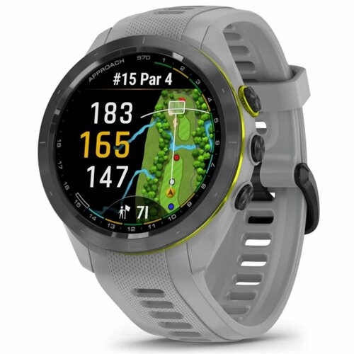 Умные часы Garmin Approach S70 - 42 mm Black Ceramic Bezel with Powder Grey Silicone Band 010-02746-11 7619000₽