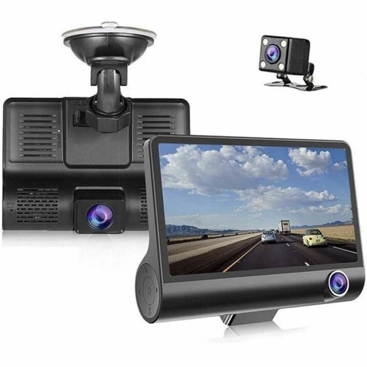 Автомобильный видеорегистратор Video Car DVR FullHD 3-мя камерами