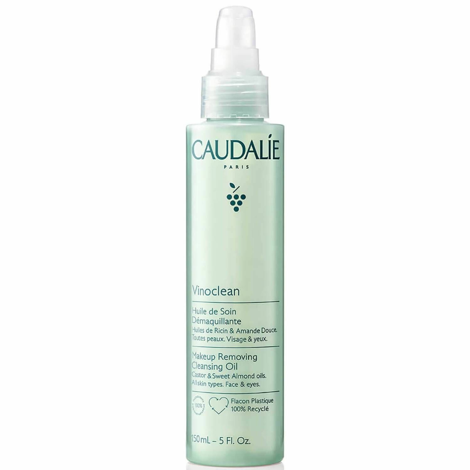 CAUDALIE Масло для снятия макияжа Vinoclean Makeup Removing Cleansing Oil (150 мл)