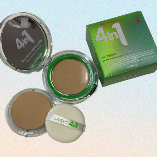 DrCellio Пудра для лица с запасным блоком 4 IN 1 DODO TWOWAYCAKE Calming 21 SPF25PA 1482₽