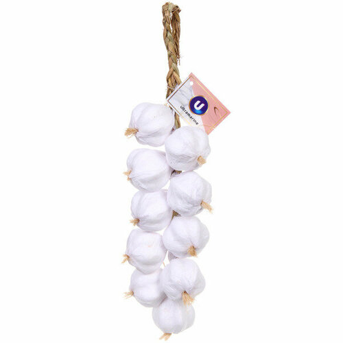 Муляж «Чеснок белый» связка 35см