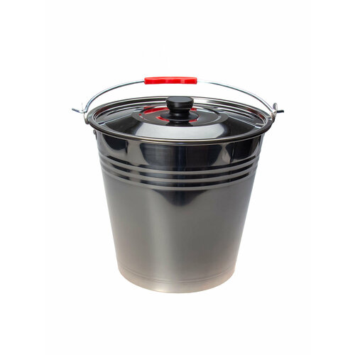 Ведро с крышкой Appetite нержавеющая сталь 15 л 2576₽