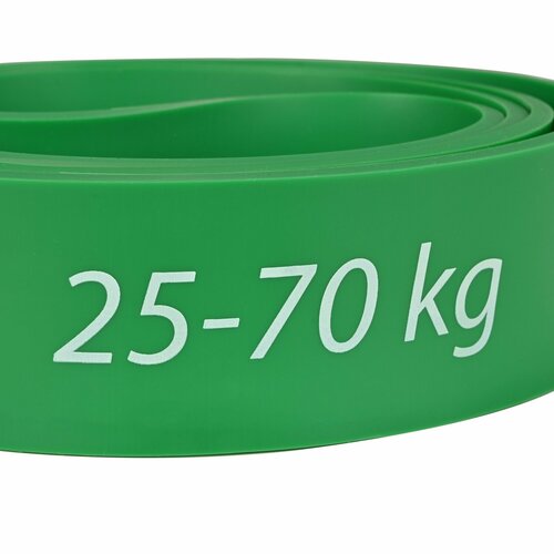Резинка для подтягивания на турнике Силовая лента Эспандер ленточный зеленый ITEX SPORT сопротивление 25-70 кг размер 208х45х045 см 1750₽