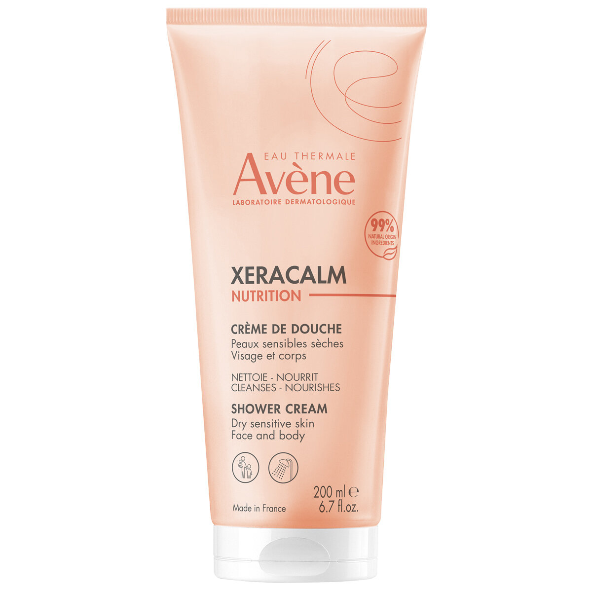 AVENE ксеракалм Nutrition Легкий питательный очищающий крем- гель 200 мл