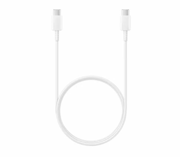 Кабель Samsung USB-C to USB-C, (3A), 1м, (EP-DA705B), белый — фото 1