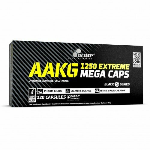 Olimp AAKG 1250 (120 капс) аминокислотный комплекс olimp sport nutrition aakg 1250 extreme mega caps без вкуса 300 шт