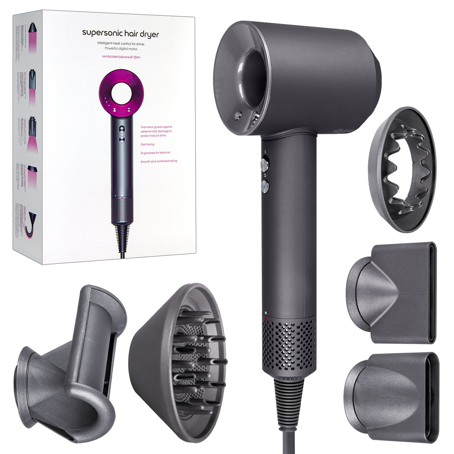 Фен SenCiciMen Hair Dryer HD15 Global, серый