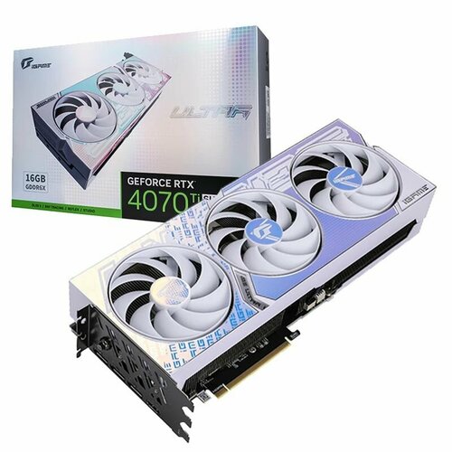 Видеокарта Colorful RTX4070Ti SUPER iGame Ultra W OC-V 16GB GDDR6X 256bit 3xDP HDMI 3FAN 113300₽