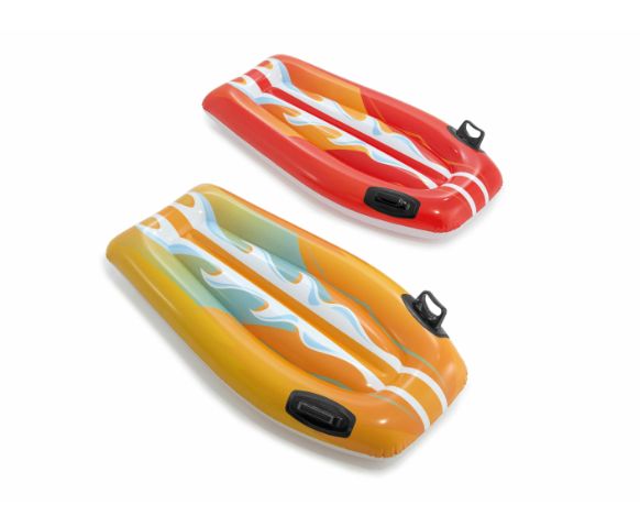 фото Плотик надувной с ручками для плавания "Серфинг" 112х62, от 6 лет, в ассортименте Intex 58165NP