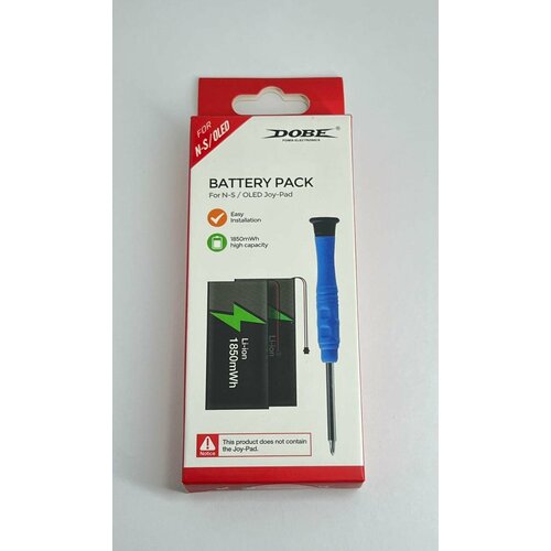 DOBE Battery Pack для Nintendo Switch, аккумуляторные батареи для Joy-Con Nintendo Switch набор накладок для стиков для joy con nintendo switch 4 в 1 низкие и высокие thumbstick grip caps dobe tns 1873