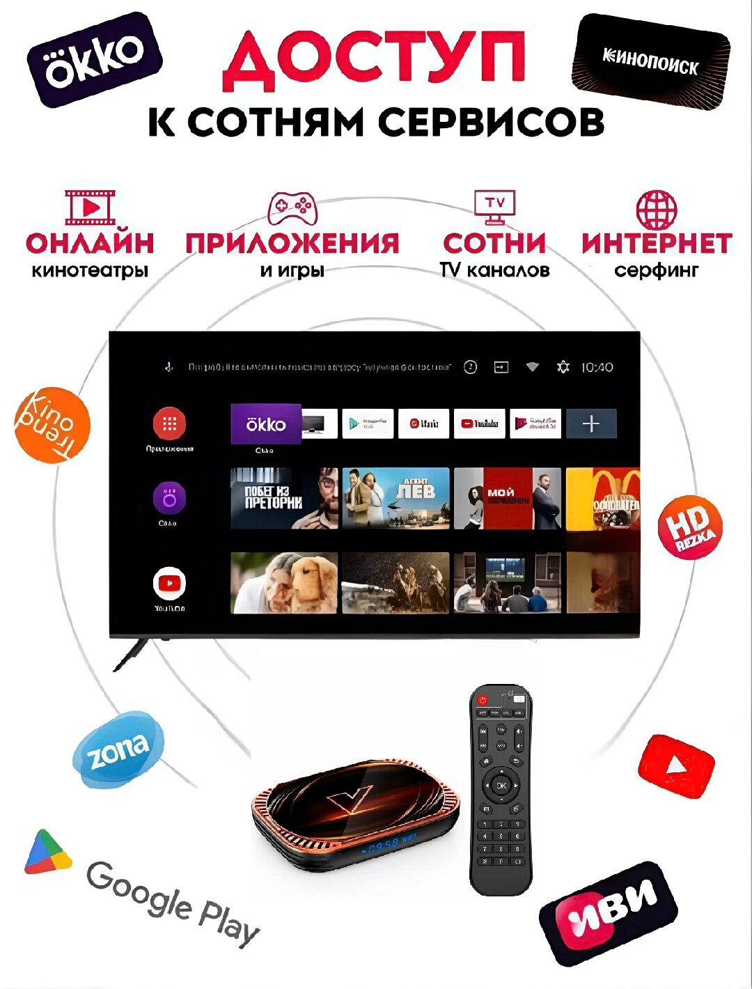 Android TV приставка Vontar X4 4/32Гб