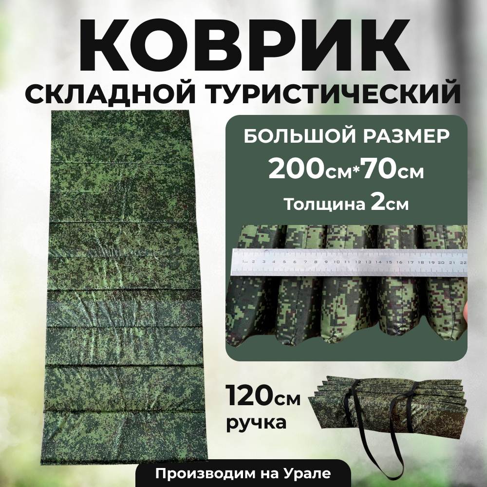 фото Коврик складной туристический 200см