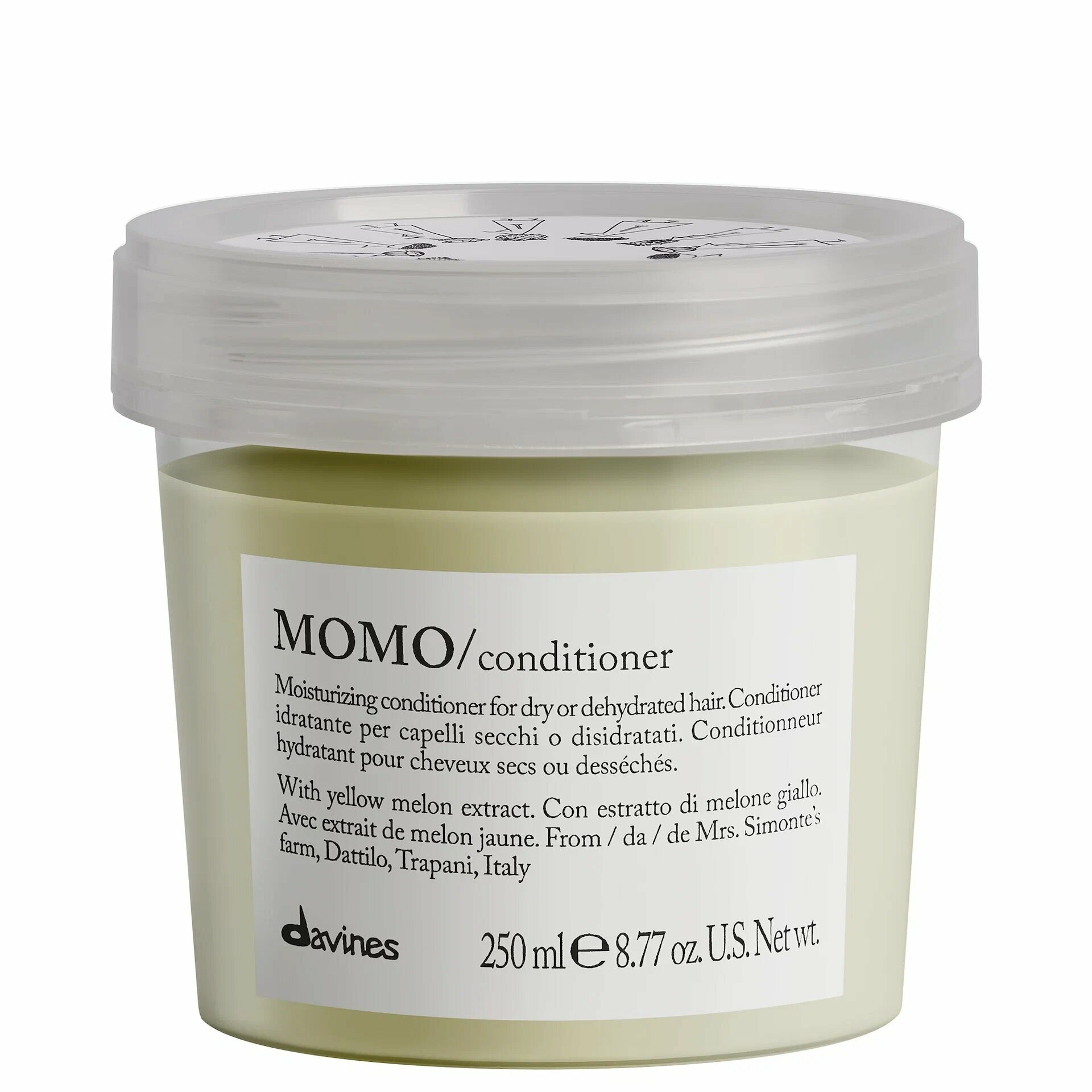 Davines MoMo Conditioner Увлажняющий кондиционер, облегчающий расчесывание волос, 250 мл