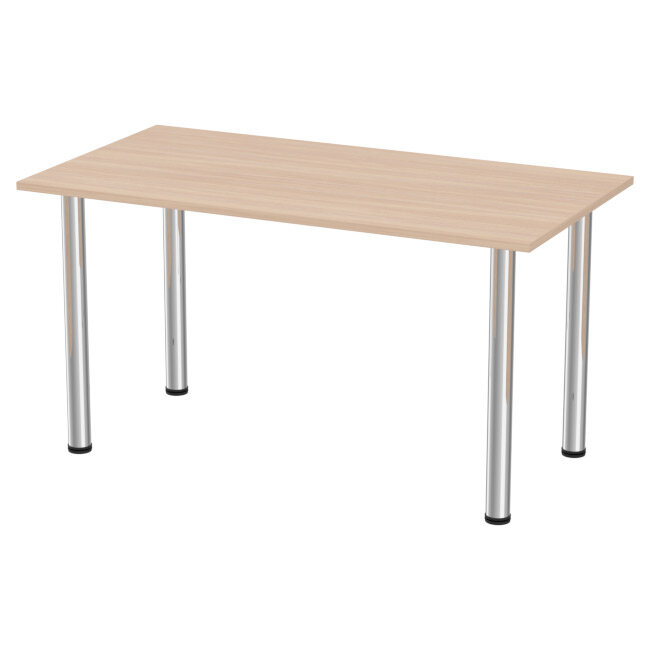 фото Стол Меб-фф Стол на металлокаркасе СХ-48 цвет Дуб Молочный 140/73/74 см
