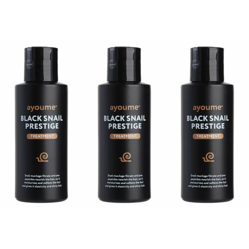 AYOUME Маска для волос Ayoume black snail prestige treatment, 100 мл, 3 шт
