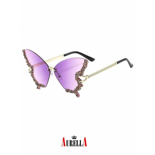 Солнцезащитные очки AURELLA, розовый солнцезащитные очки бабочка