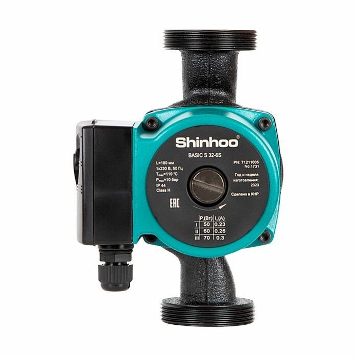 фото Насос циркуляционный Shinhoo BASIC 65-8SF 280мм 700/450/400Вт 3x380В 50Гц DN65 PN10