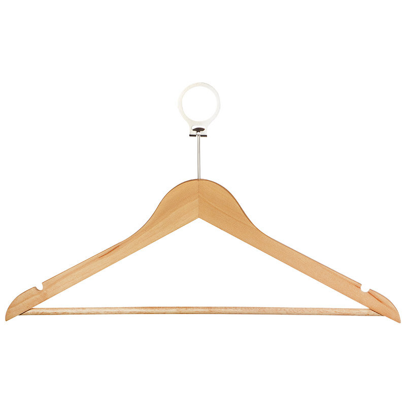 фото Вешалка деревянная, антивандальная, Размер: 44.5 х 23 х 1.2 см, цвет бежевый