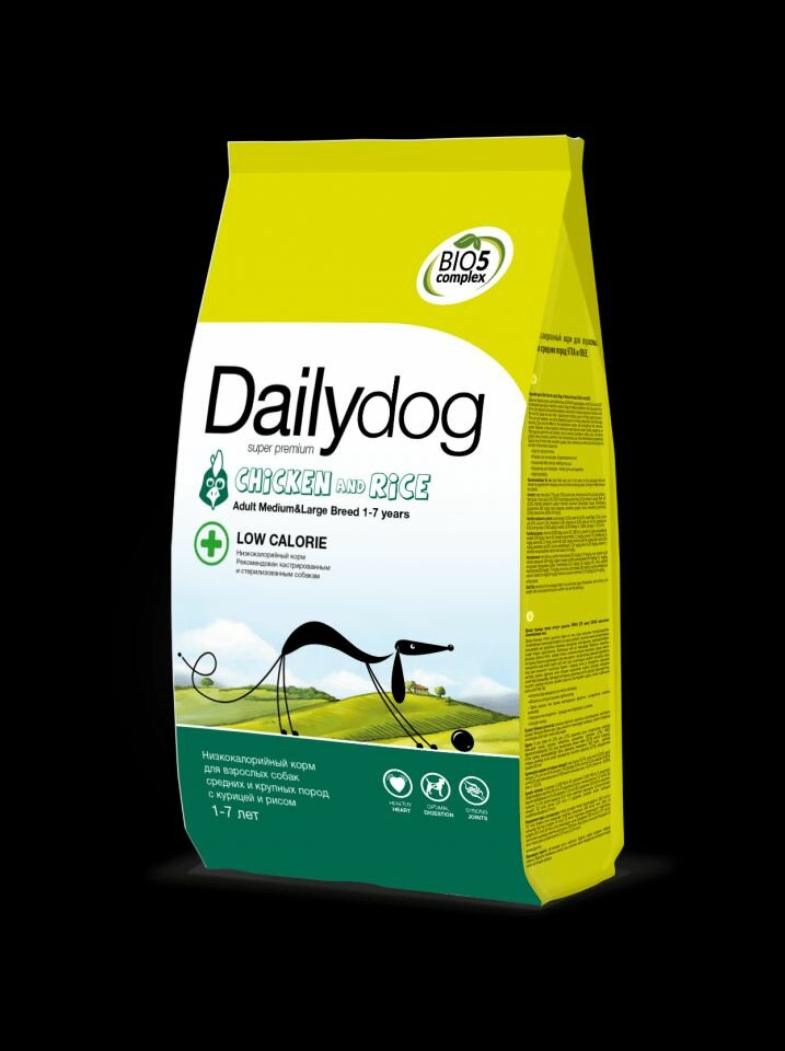 Dailydog сухой корм для взрослых собак средних и крупных пород, индейка и рис (20 кг) - фото №15