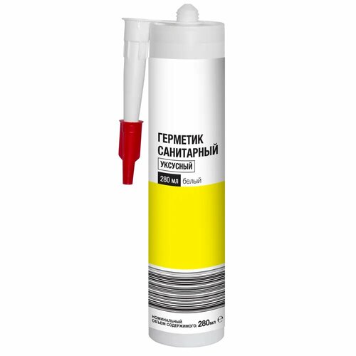 Герметик силиконовый санитарный ЛЦ 280 мл уксусный белый 854₽