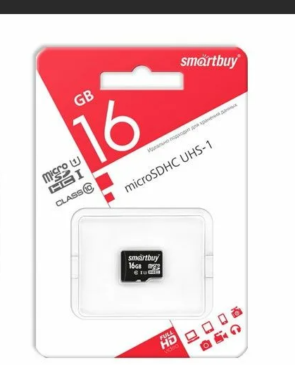 Карта памяти SMARTBUY 16GB microSDHC Class10