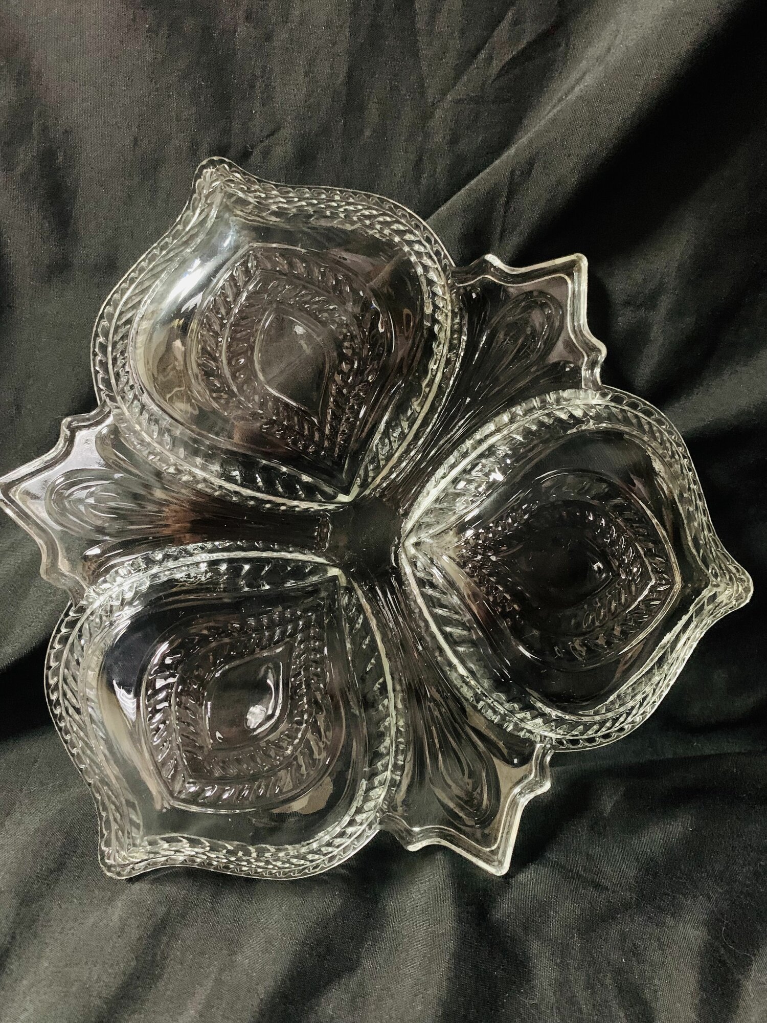 фото Стеклянная менажница