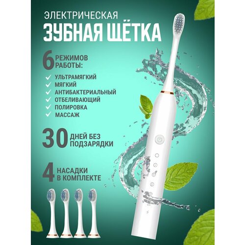Электрическая зубная щетка с насадками 42000₽