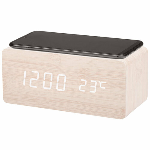 Часы электронные с беспроводной зарядкой HomeStar HS-0123 1975₽