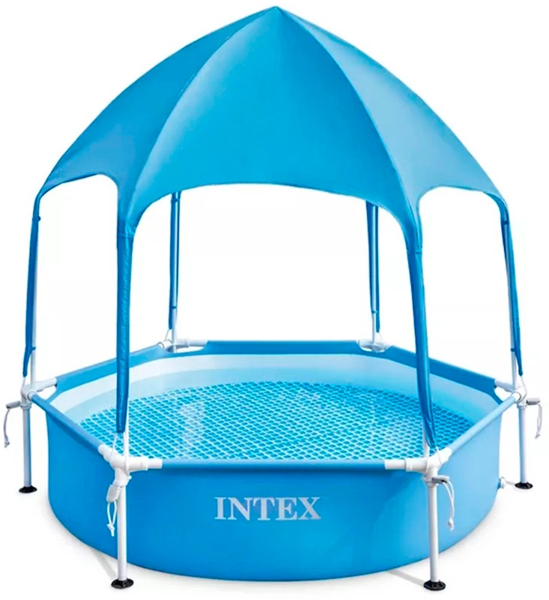 Каркасный бассейн INTEX Metal Frame 28209 183х38 см (с навесом)