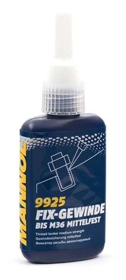 Фиксатор резьбы "MANNOL " 9925 Fix-Gewinde mittelfest (50 мл) (демонтируемый)
