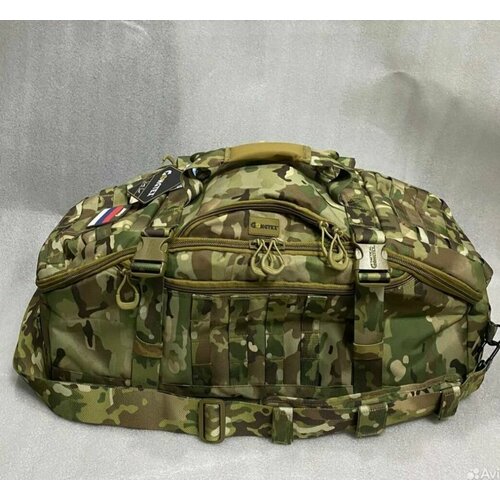 Сумка дорожная Gongtex, 35х25х65 см, зеленый, горчичный