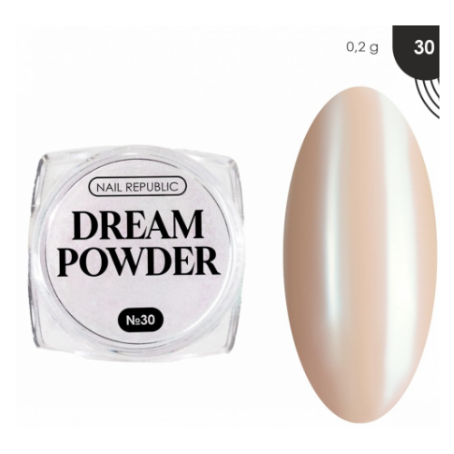 NAIL REPUBLIC DREAM POWDER Втирка жемчужная 30 02 гр 600₽