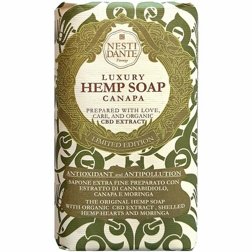 мыло nesti dante luxury hemp soap конопляное 250 г Мыло Nesti Dante ANNIVERSARY Роскошное конопляное / Luxury hemp soap 250 г