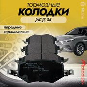 Колодки тормозные передние керамические Moleduo M3676 для JAC J7, S5