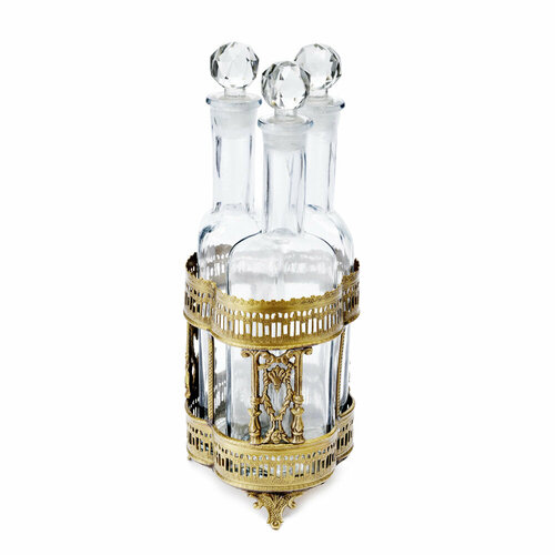 Набор бутылок на подставке Baroque 11*29 см, 47744