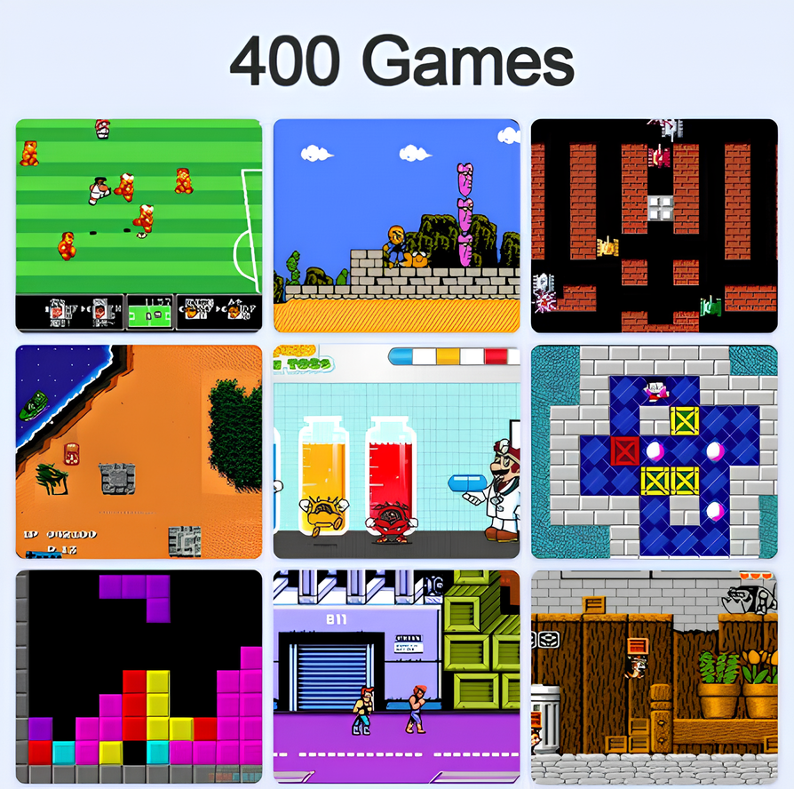GameBox 400 игр, Портативная игровая приставка Sup Game Box Plus, красный