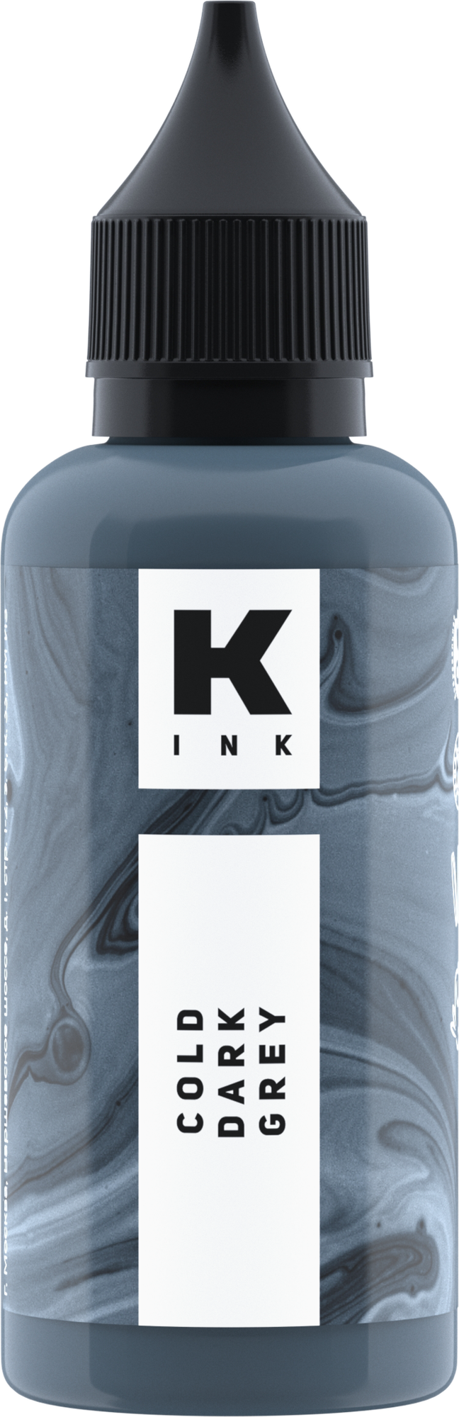 Пигмент для татуировок "Краска Tattoo Ink" - Холодный Серый Темный, 50 мл