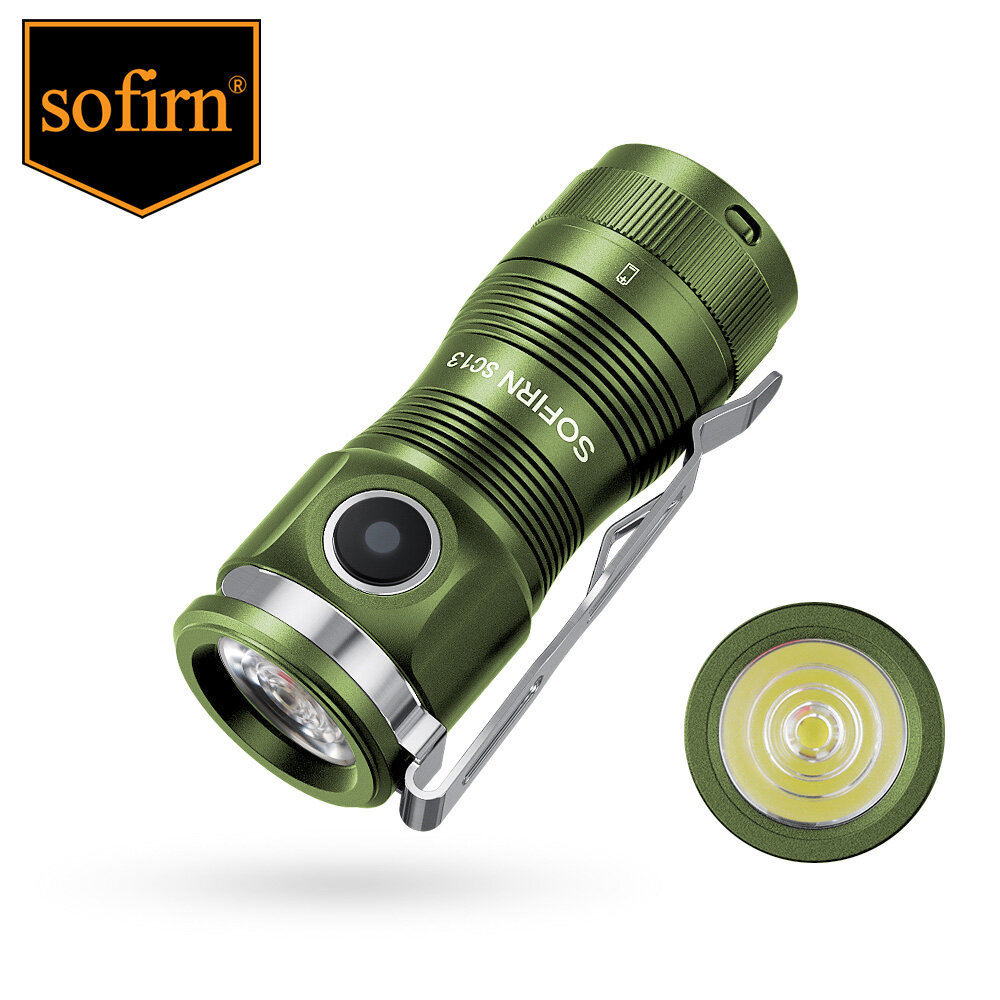 фото Sofirn SC13 6000K SST40 LED 1300лм Мини Тактический фонарик 18350 6000K Аварийный фонарь для ключей