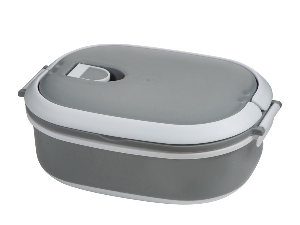 Ланч-бокс «Hotty» Oasis, 750 мл, крышка с клапаном, серый, белый