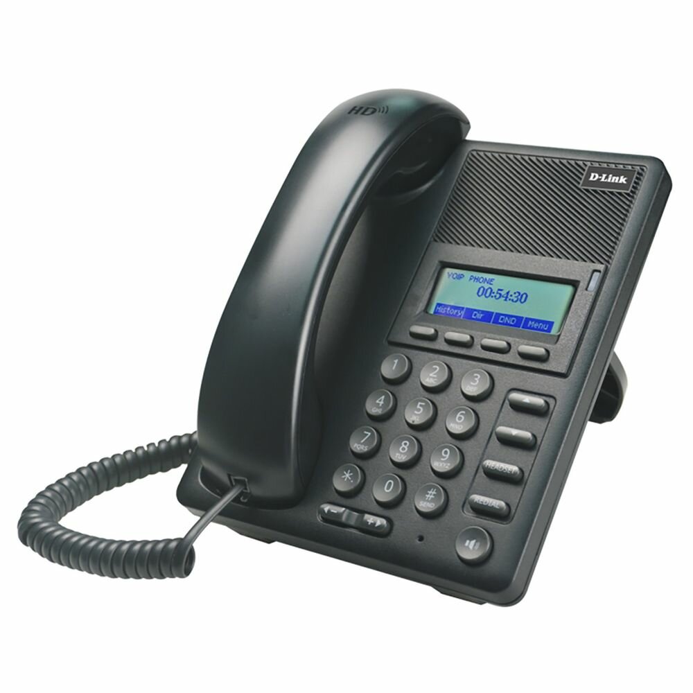 D-Link DPH-120SE/F1B IP-телефон 100Base-TX WAN PoE 100Base-TX LAN без адаптера питания в комплекте