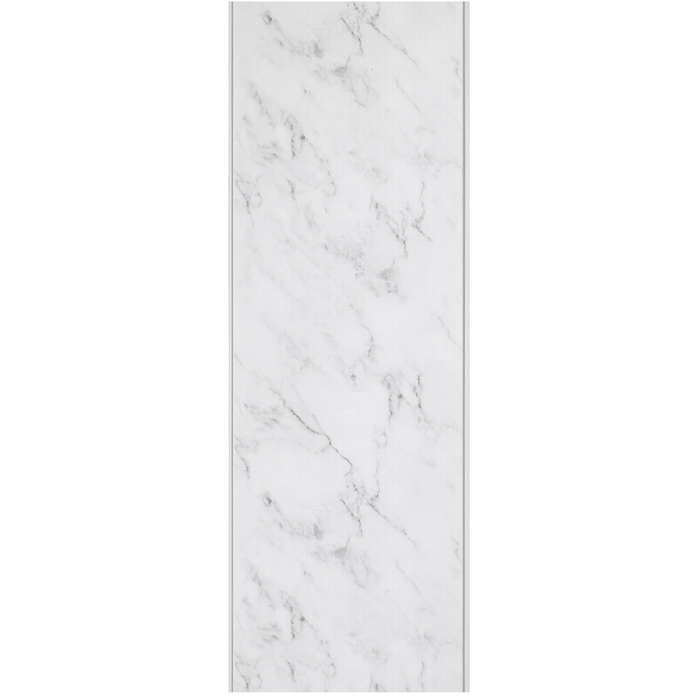 Панель ПВХ 250х2700х8 мм Nordside бесшовная термопечать мрамор белый 0675 кв. м