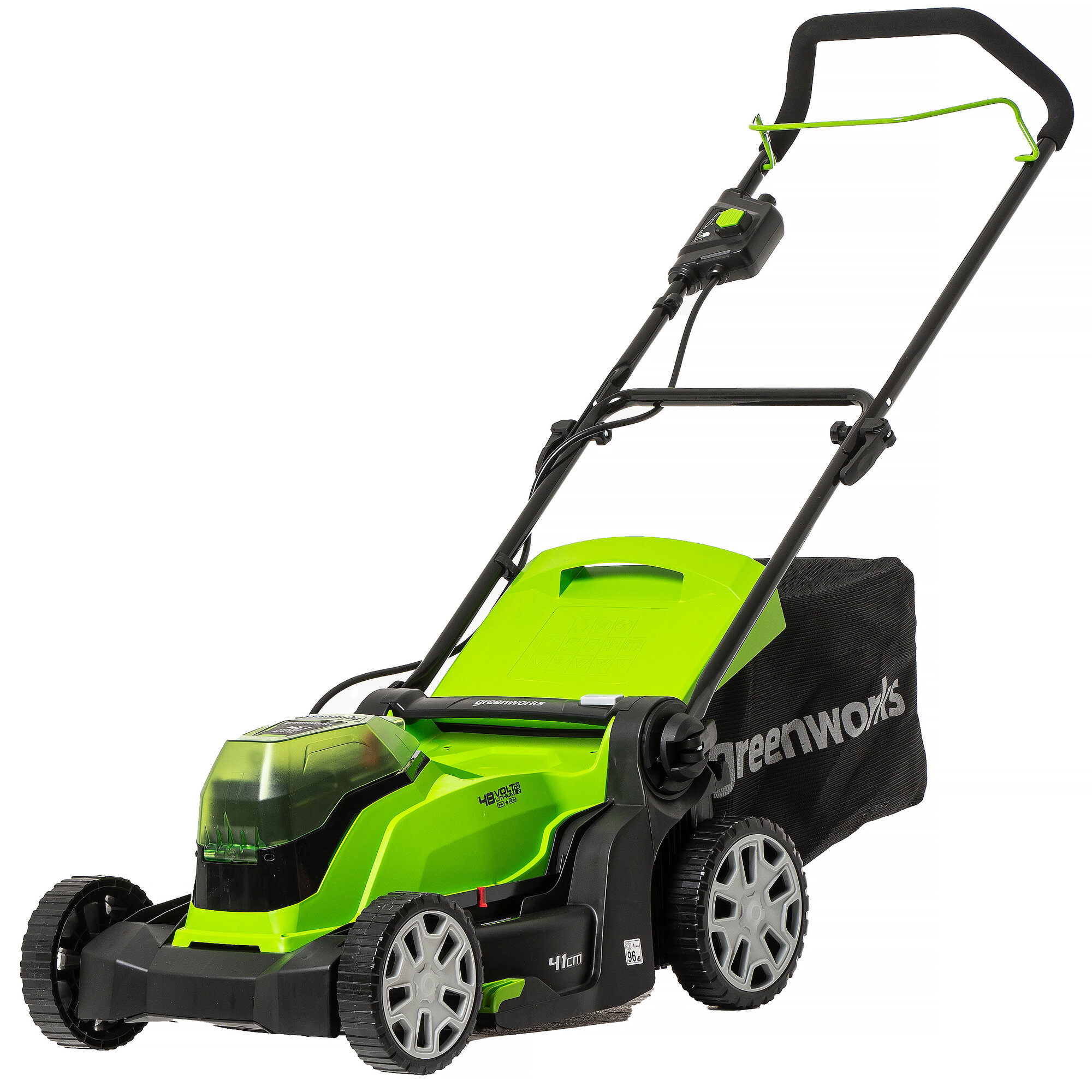 Газонокосилка аккумуляторная Greenworks Арт.2512607, 2*24V, 41 см, без АКБ и ЗУ