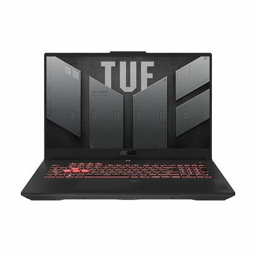 173 Ноутбук ASUS TUF Gaming A17 FA707NU-HX052 AMD Ryzen 5 7535HS 33 ГГц RAM 16 ГБ SSD 1 ТБ NVIDIA GeForce RTX 4050 для ноутбуков 6 Гб Без системы 90NR0EF5-M00380 серый 11062500₽