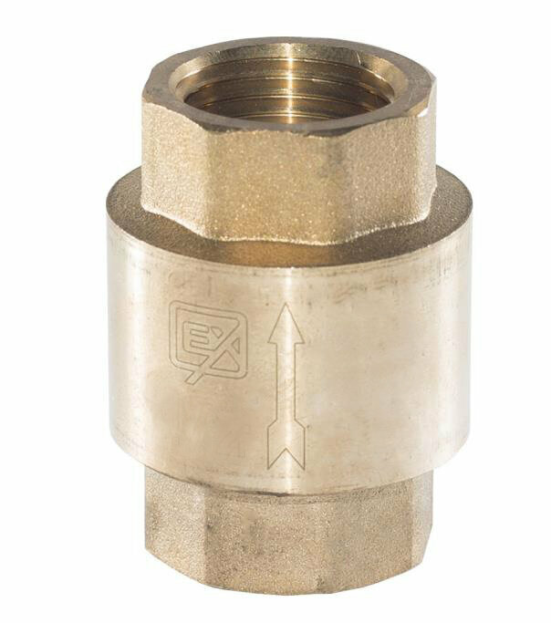 фото Клапан обратный латунный 3/4" с золотником 02340