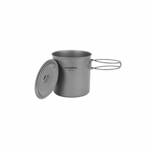 Титановый котелок со складными ручками Snow Line Titanium Cookware 1250 мл keith ti6051 titanium cookware pot outdoor camping ultralight titanium cookware 400 1200ml